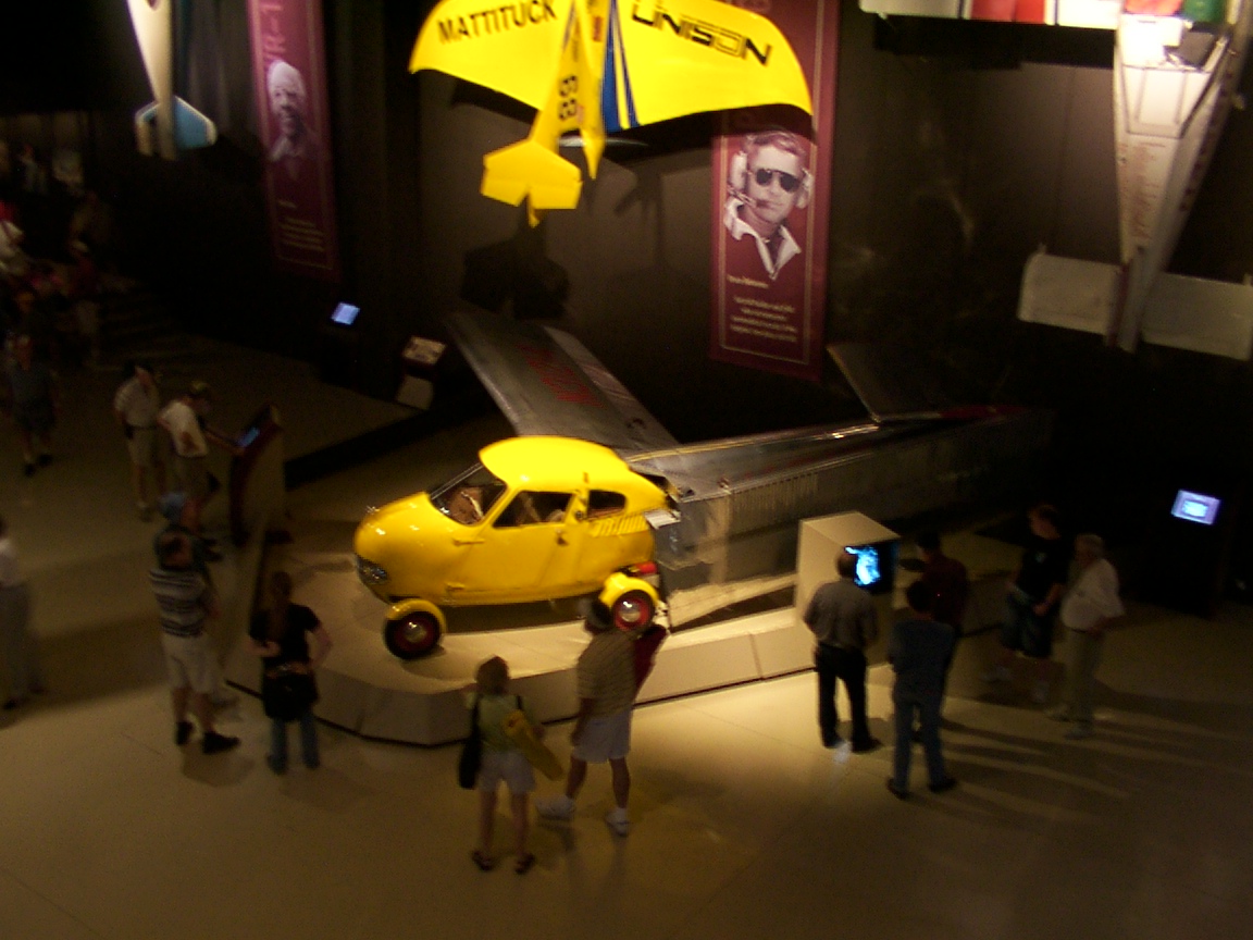 A flying car donated to the museum.   I think they said it was used by an air traffic reporter.  