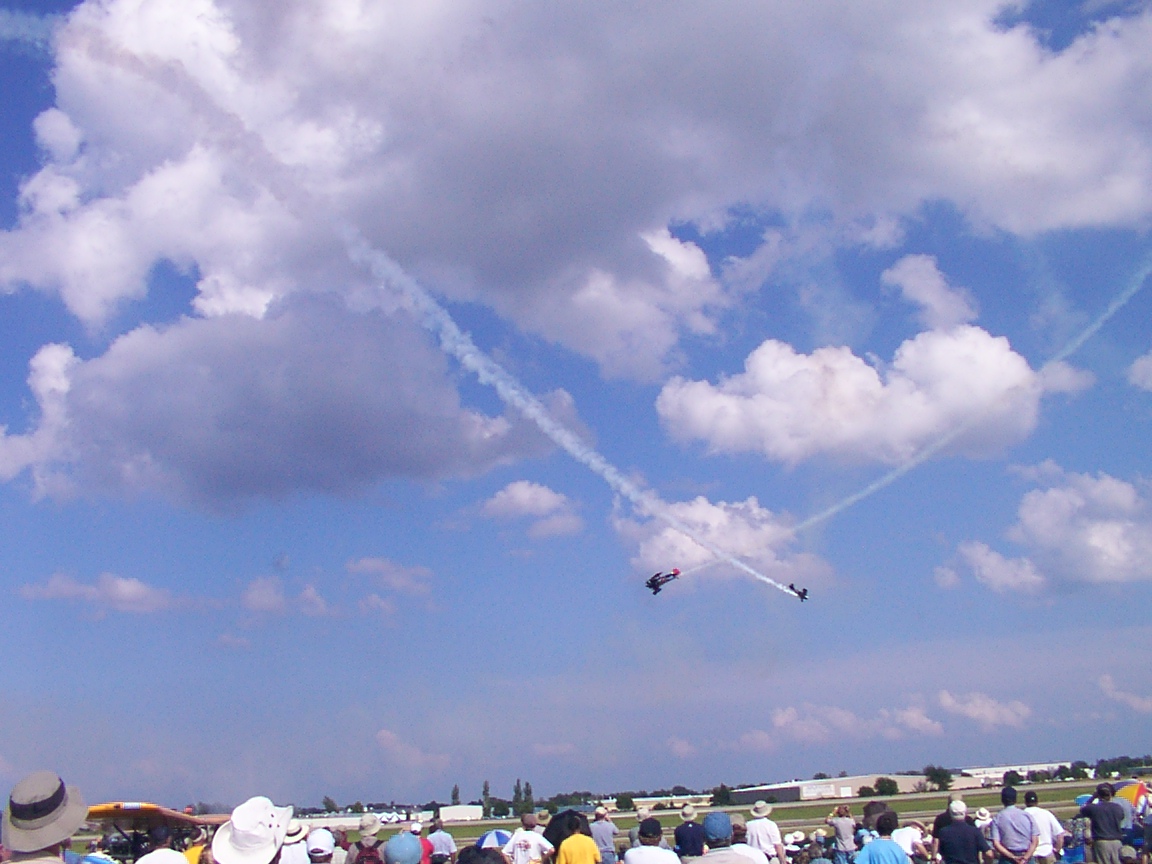 Two Waco biplanes with jet engines - they put on quite a show!  