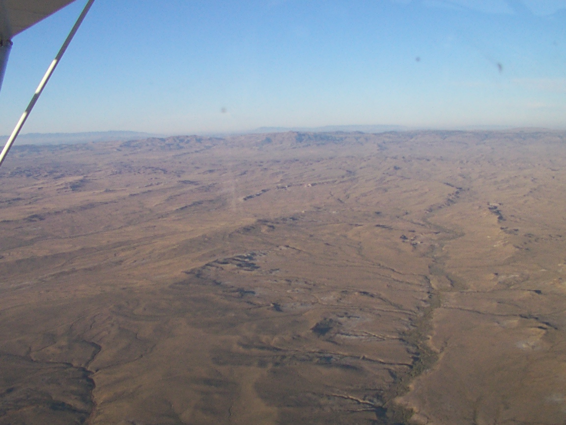 Miles and miles of desert.  Gets boring after the first 10 minutes. 